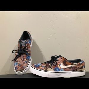 Nike Janoski Blue Digifloral